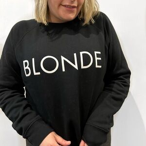 Brunette the Label “Blonde” crewneck Sweatshirt